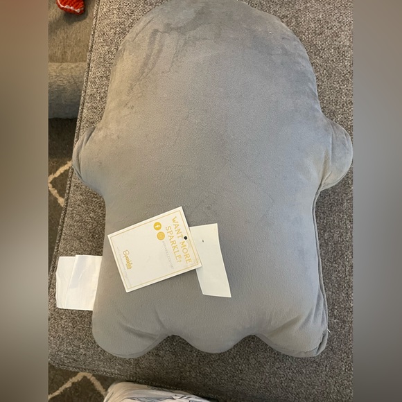 NEW Sparkles Home Silver Rhinestone Halloween Ghost Pillow - Picture 4 of 8